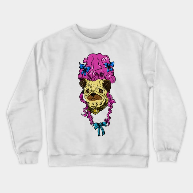 Pugwig Antoinette Crewneck Sweatshirt by silentrob668